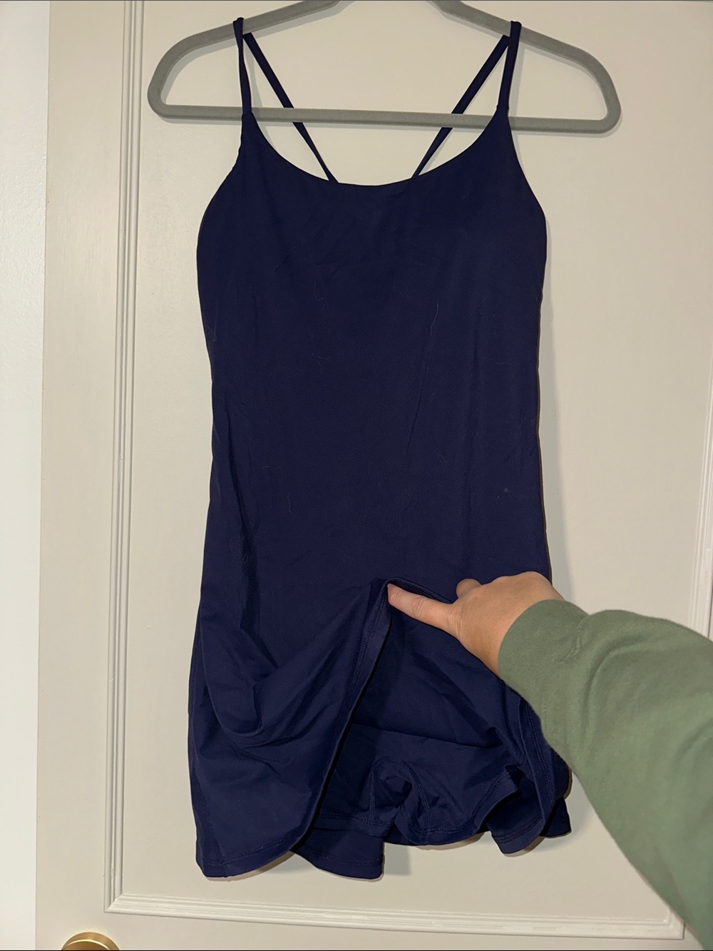 Halara Navy Blue Athletic Dress With Built In Shorts